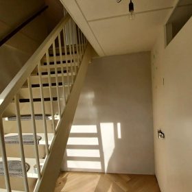 Dichtgemetselde deuropening na